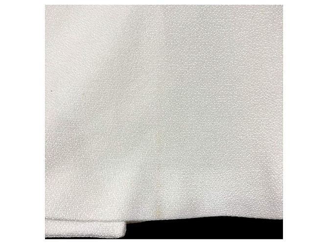 Autre Marque Chaleco Peplum ANAYI de Tweed Basket Blanco - vista 9