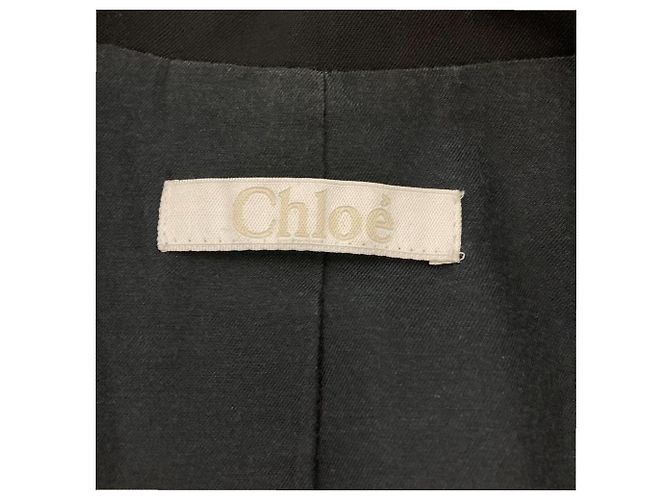 Chloé Chaqueta entallada Chloe de lana stretch Negro - vista 6