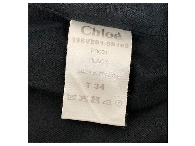 Chloé Chaqueta entallada Chloe de lana stretch Negro - vista 7