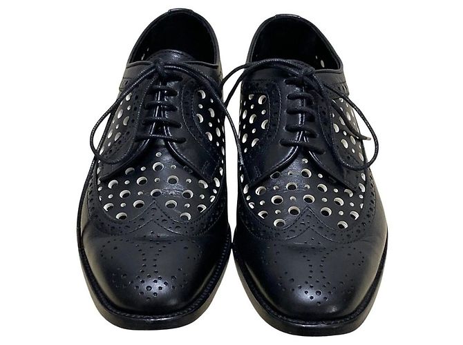 Chaussures Oxford en cuir perforé Manolo Blahnik - vue 2