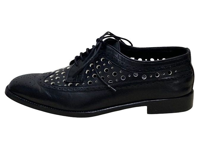 Chaussures Oxford en cuir perforé Manolo Blahnik - vue 3