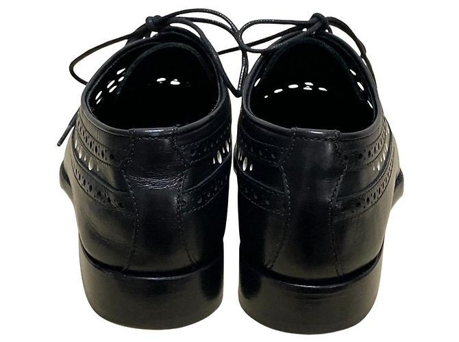 Chaussures Oxford en cuir perforé Manolo Blahnik - vue 4
