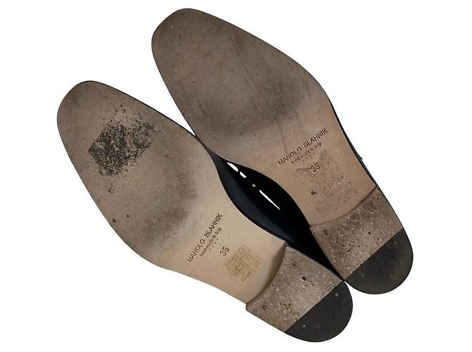 Chaussures Oxford en cuir perforé Manolo Blahnik - vue 6