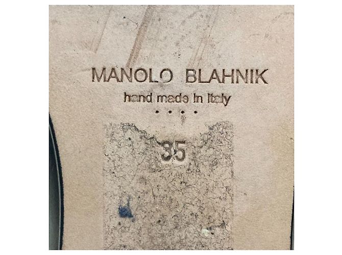 Chaussures Oxford en cuir perforé Manolo Blahnik - vue 7
