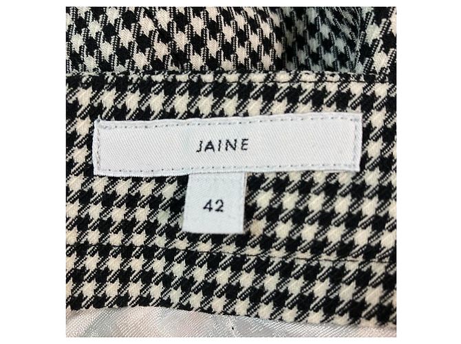 Autre Marque PT TORINO Hahnentritt Stretch Flare Hose Schwarz - Ansicht 4