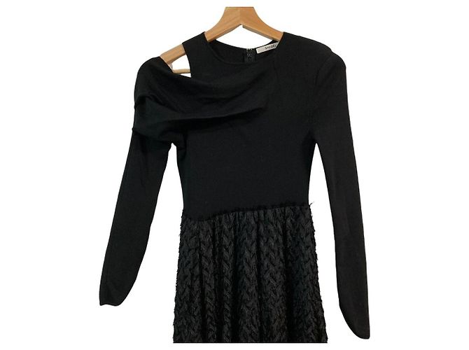 Autre Marque Snidel Jacquard-Kleid Schwarz - Ansicht 3