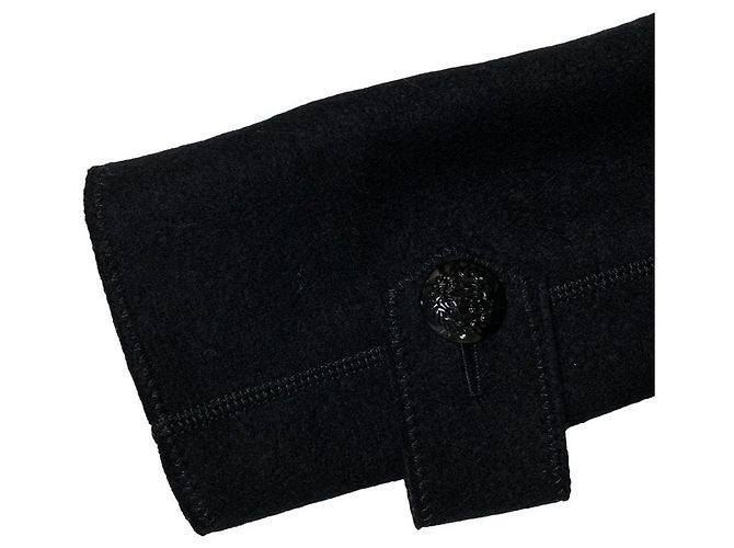 Autre Marque Abrigo de lana cruzado iCB Negro - vista 4