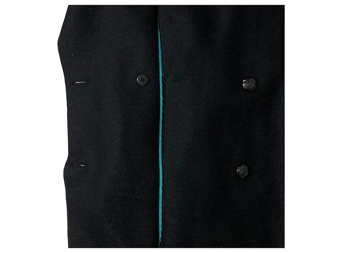 Autre Marque Abrigo de lana cruzado iCB Negro - vista 5
