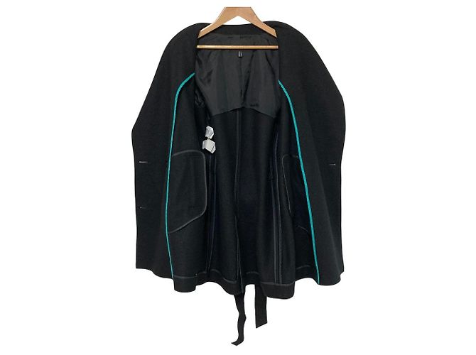 Autre Marque Abrigo de lana cruzado iCB Negro - vista 6