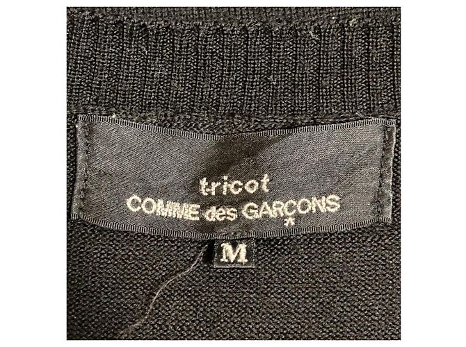 Autre Marque tricot COMME des GARCONS Flower Wool Knit Sweater Preto - vista 4