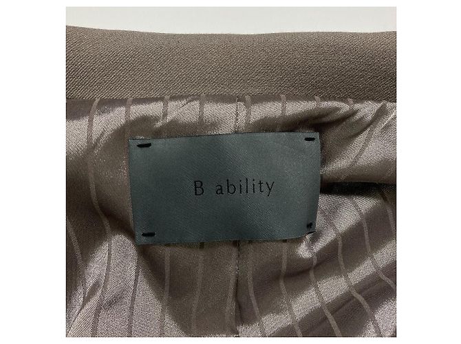 Autre Marque Abrigo largo B ability Gris Castaño - vista 5