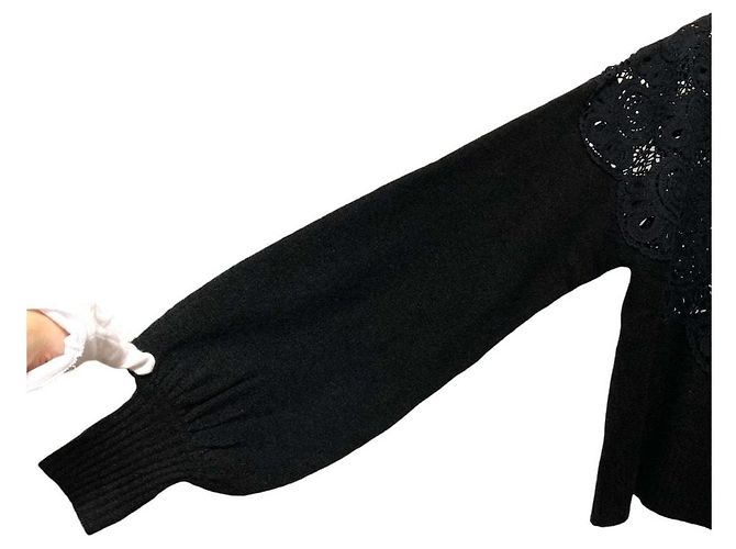 Autre Marque LA BELLE ETUDE Centripetal crochet Knitwear Negro - vista 4