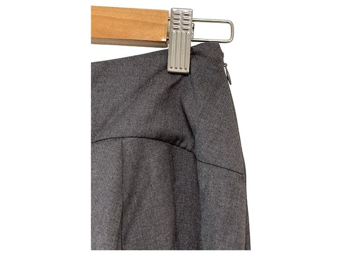Autre Marque Falda acampanada INGEBORG con panel de twill transparente Castaño - vista 3