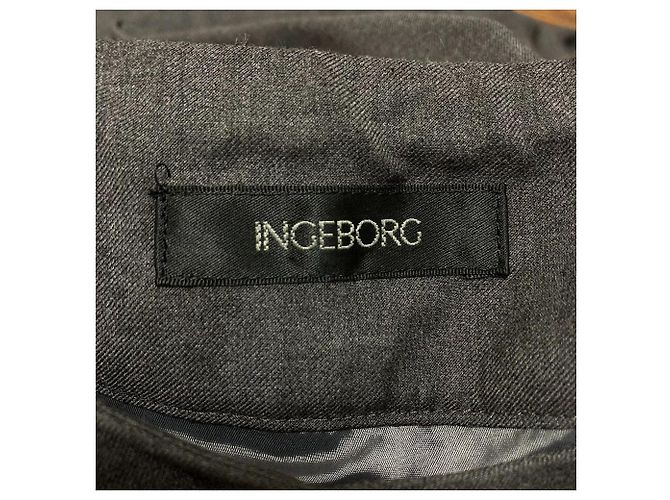 Autre Marque Falda acampanada INGEBORG con panel de twill transparente Castaño - vista 5