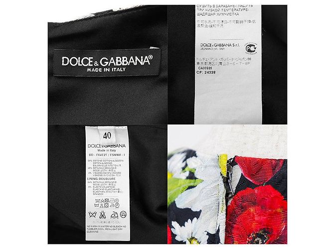 Dolce & Gabbana Vestido de jacquard de algodón y seda Dolce&Gabbana Multicolor - vista 10