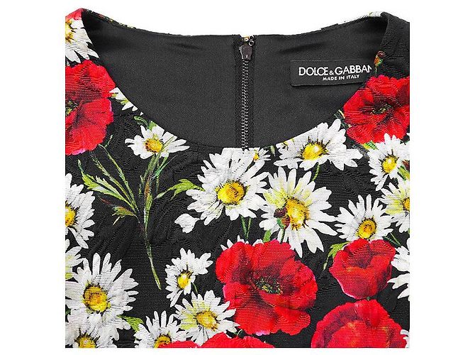 Dolce & Gabbana Vestido de jacquard de algodón y seda Dolce&Gabbana Multicolor - vista 11