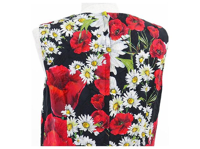 Dolce & Gabbana Vestido de jacquard de algodón y seda Dolce&Gabbana Multicolor - vista 12