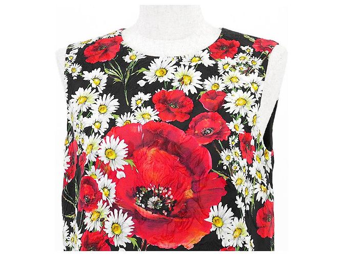 Dolce & Gabbana Vestido de jacquard de algodón y seda Dolce&Gabbana Multicolor - vista 2