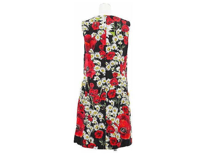 Dolce & Gabbana Vestido de jacquard de algodón y seda Dolce&Gabbana Multicolor - vista 7