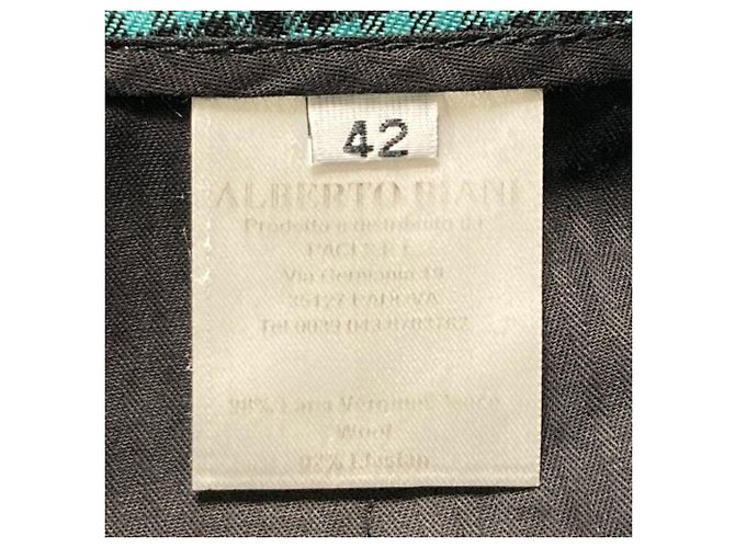 Autre Marque Alberto Biani Gingham Gerade Hose Grün - Ansicht 5