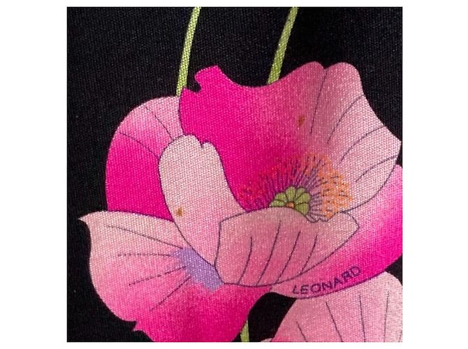 Autre Marque Cárdigan de seda con estampado floral LEONARD PARIS Negro - vista 10