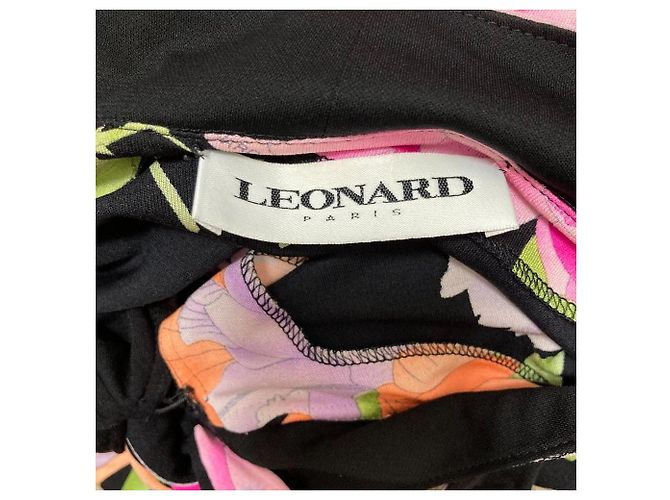 Autre Marque Cárdigan de seda con estampado floral LEONARD PARIS Negro - vista 4