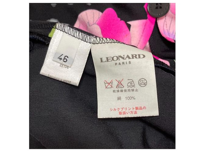 Autre Marque Cárdigan de seda con estampado floral LEONARD PARIS Negro - vista 5