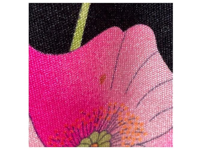 Autre Marque Cárdigan de seda con estampado floral LEONARD PARIS Negro - vista 9