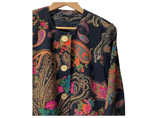 Autre Marque Chaqueta sin cuello LEONARD Negro - vista 2