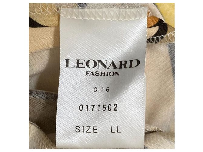 Autre Marque Chaqueta camisa elástica sin cuello con estampado floral LEONARD Castaño Multicolor Amarillo - vista 6