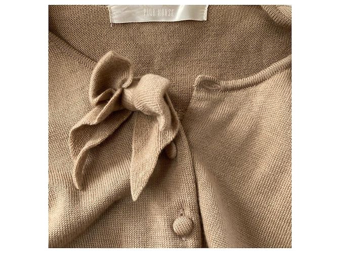 Autre Marque PINK HOUSE Strickjacke mit Schleifen Braun - Ansicht 3