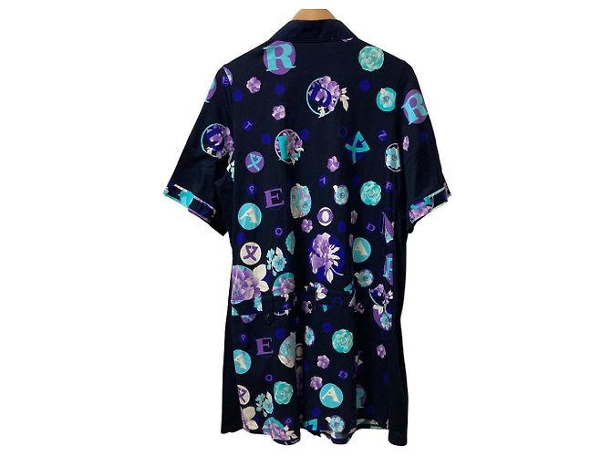 Autre Marque Hemdkleid mit Alphabet-Muster LEONARD SPORT Blau - Ansicht 3
