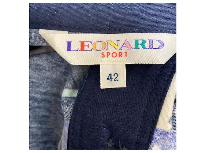 Autre Marque Hemdkleid mit Alphabet-Muster LEONARD SPORT Blau - Ansicht 4