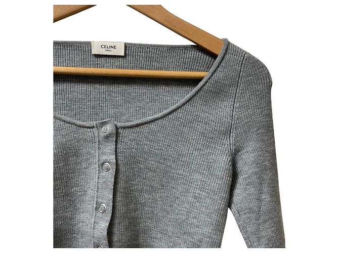 Céline Celine Rippstrick-Cardigan Braun - Ansicht 2