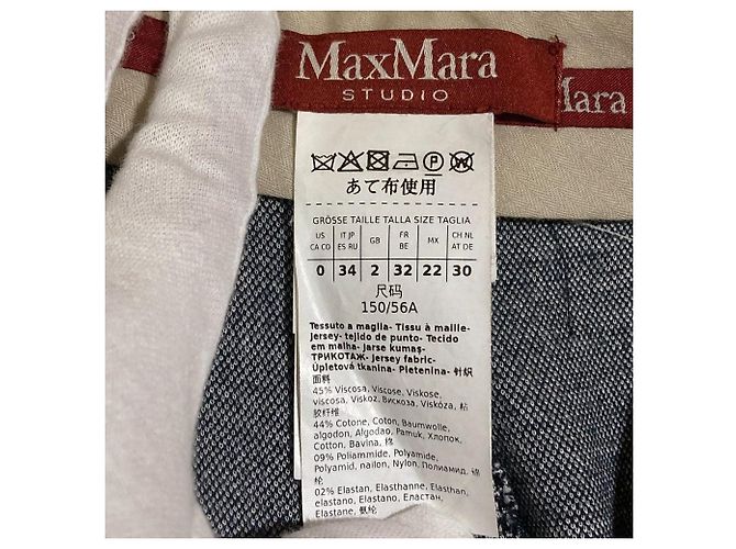 Conjunto de Traje de Lana a Cuadros Max Mara Studio Castaño - vista 18