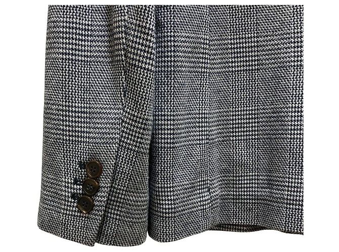 Conjunto de Traje de Lana a Cuadros Max Mara Studio Castaño - vista 5