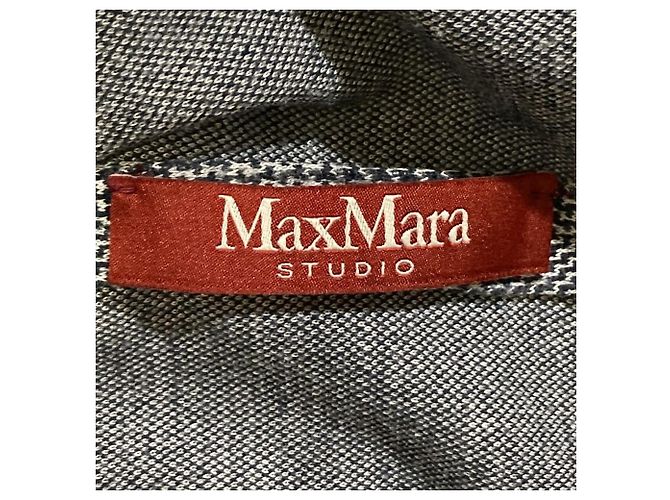 Conjunto de Traje de Lana a Cuadros Max Mara Studio Castaño - vista 6