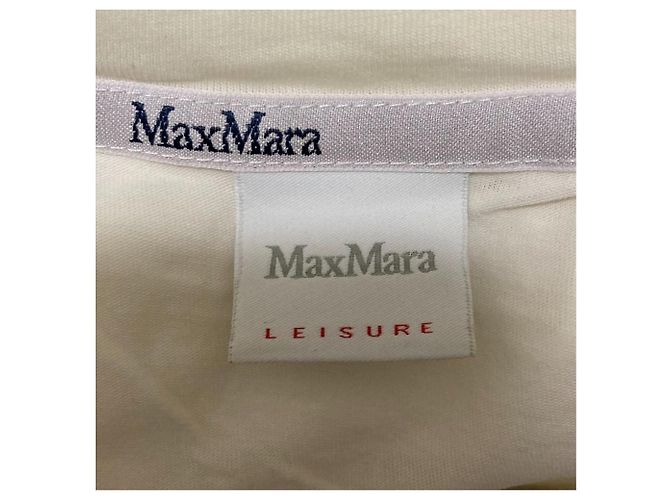 Max Mara MaxMara LEISURE Top a maniche lunghe e girocollo Bianco - vista 4