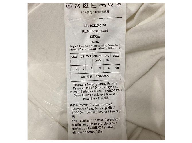Max Mara MaxMara LEISURE Top a maniche lunghe e girocollo Bianco - vista 5