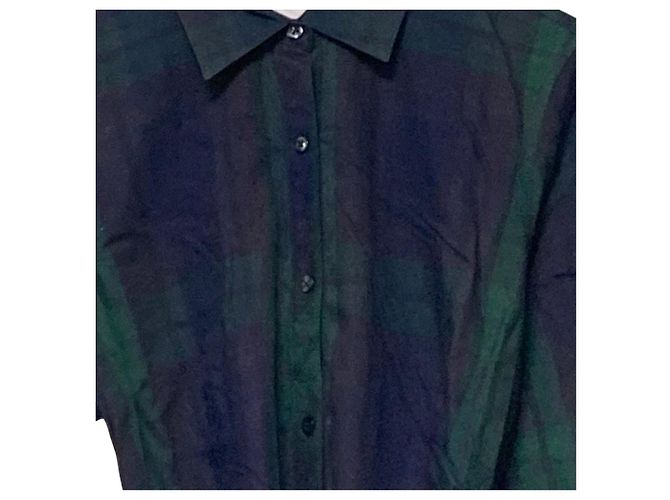 Autre Marque Brooks Brothers 346 Hemdkleid Blau Grün Marineblau - Ansicht 2