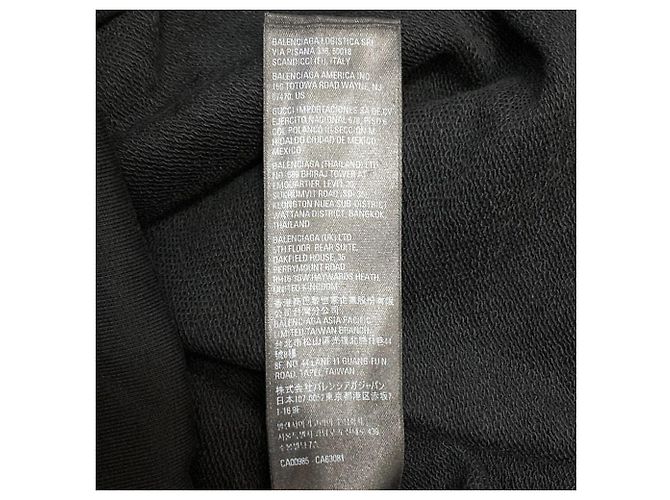 Balenciaga BB Logo Rhinestone Hoodie Schwarz - Ansicht 11