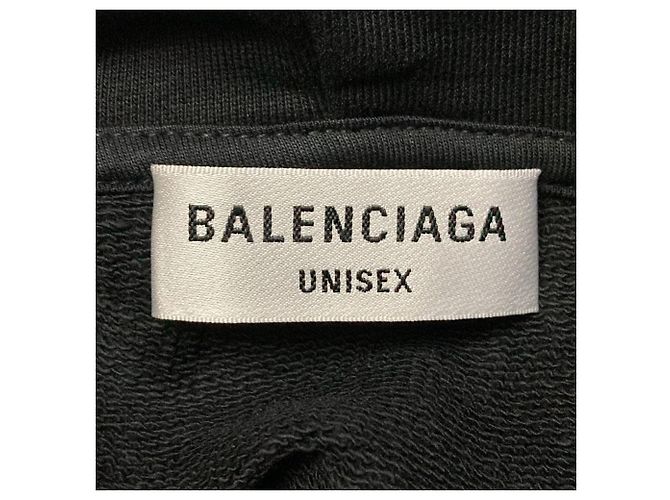 Balenciaga BB Logo Rhinestone Hoodie Schwarz - Ansicht 6