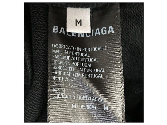 Balenciaga BB Logo Rhinestone Hoodie Schwarz - Ansicht 7