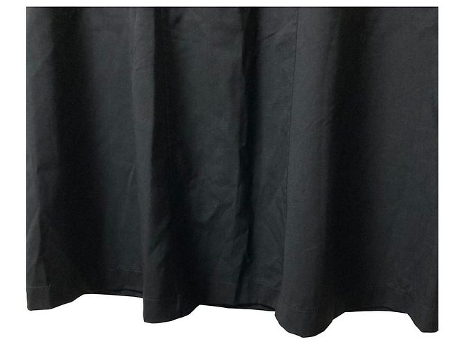 Falda de lana Hermès Chaine d'Ancre 38 Negro - vista 3