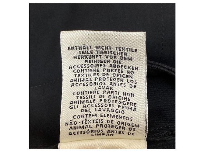 Falda de lana Hermès Chaine d'Ancre 38 Negro - vista 8
