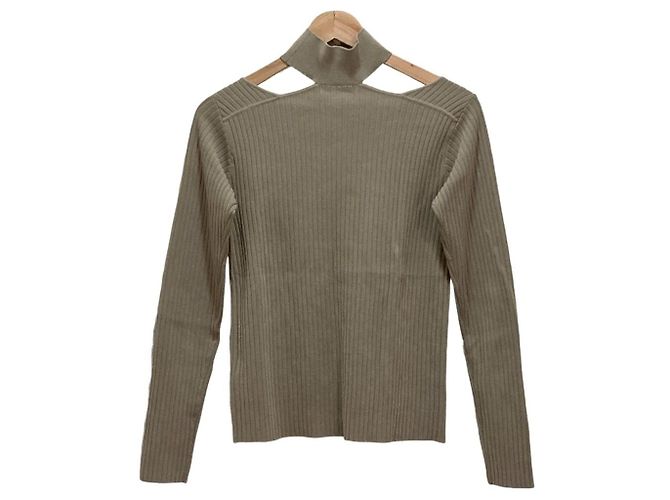 Autre Marque Noble Choker Rib Knit Castaño - vista 2