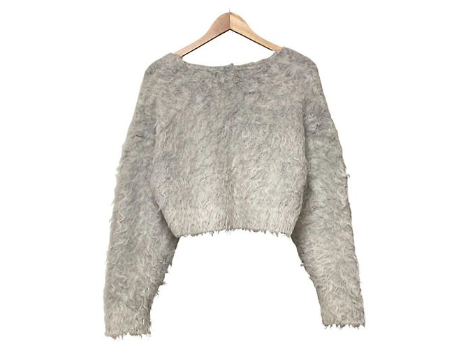 Autre Marque Nave V Shaggy Strickpullover Braun - Ansicht 3