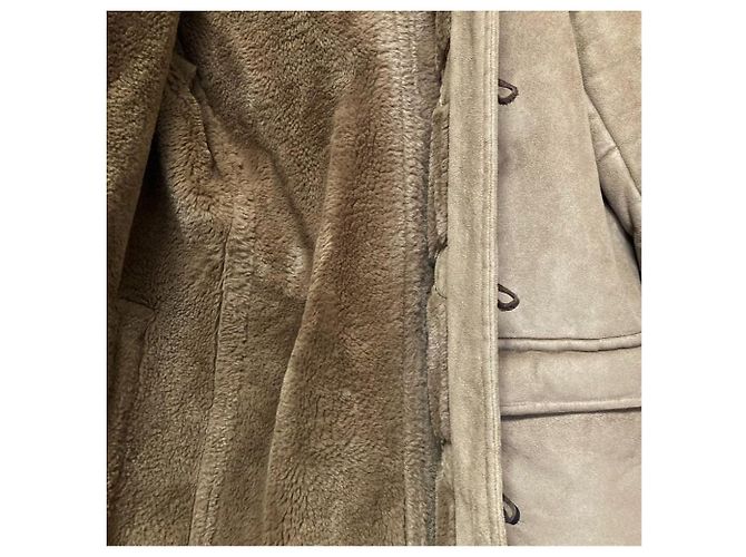 Autre Marque JOURNAL STANDARD Abrigo Duffle de Faux Shearling Castaño Camello - vista 3