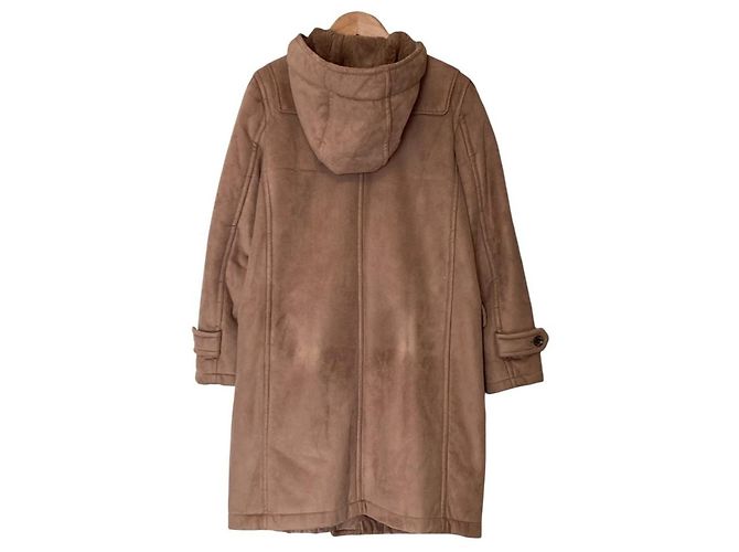 Autre Marque JOURNAL STANDARD Abrigo Duffle de Faux Shearling Castaño Camello - vista 4