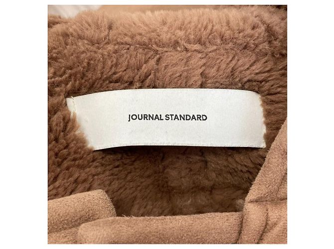Autre Marque JOURNAL STANDARD Abrigo Duffle de Faux Shearling Castaño Camello - vista 5